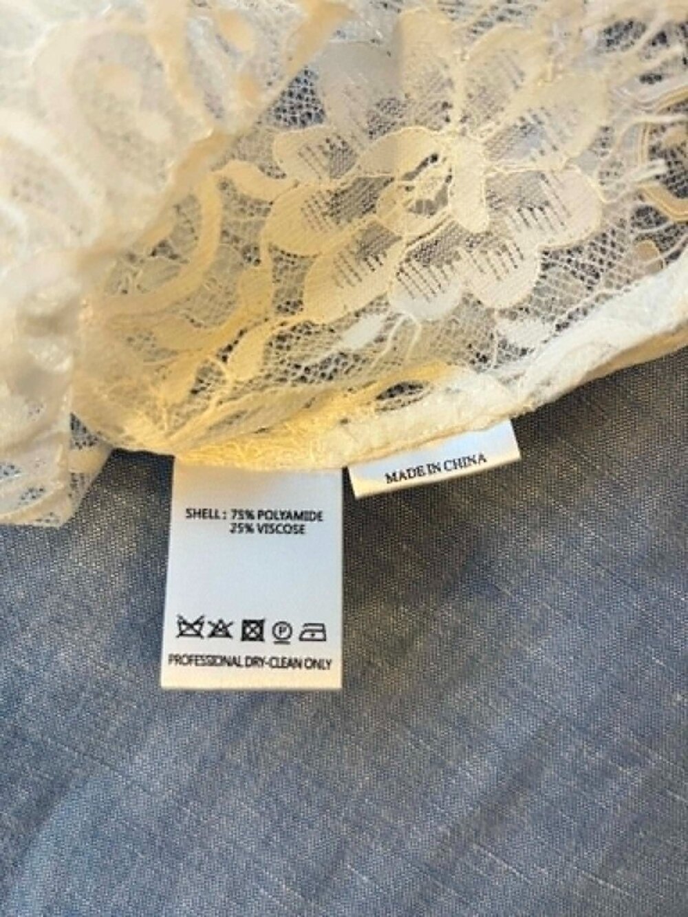 Catherine Deane Itala White Lace Bridal Top NWT Small - Picture 6 of 8